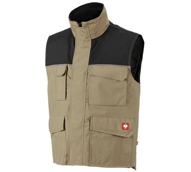 Hoofdaanzicht, Schrijnwerkers / Meubelmakers, Bodywarmer e.s.image, kaki/zwart