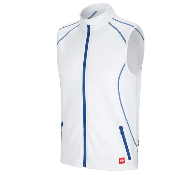 Hoofdaanzicht, e.s.motion 2020, Function bodywarmer thermostretch e.s.motion 2020, wit/gentiaanblauw