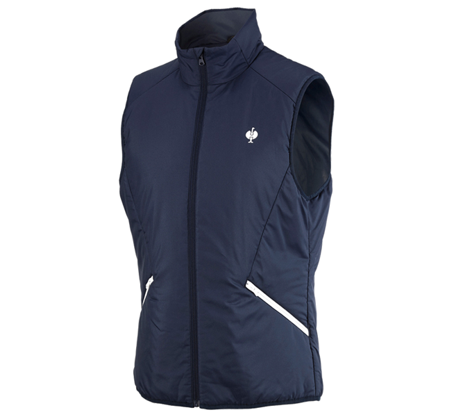 Hoofdaanzicht, Heren, Bodywarmer e.s.trail, diepblauw/wit