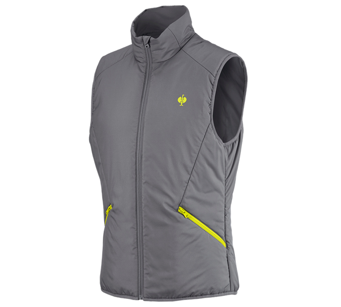 Hoofdaanzicht, Bodywarmer, Bodywarmer e.s.trail, bazaltgrijs/zuurgeel