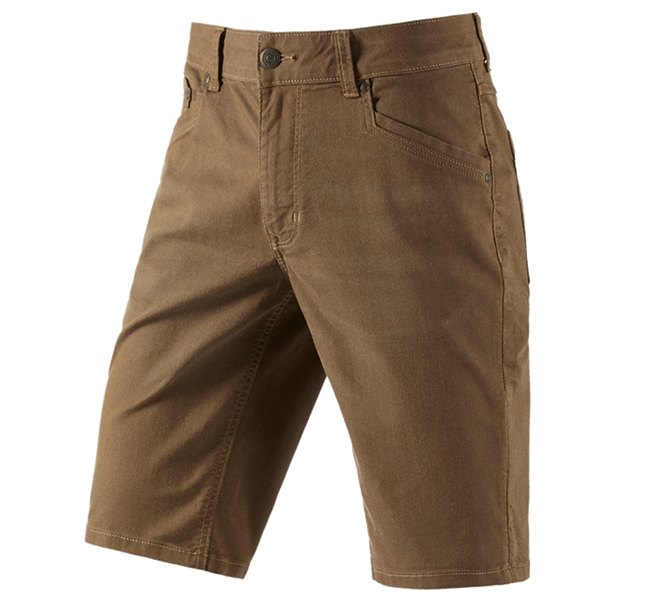 Hoofdaanzicht, e.s.vintage, Short met 5 zakken e.s.vintage, sepia