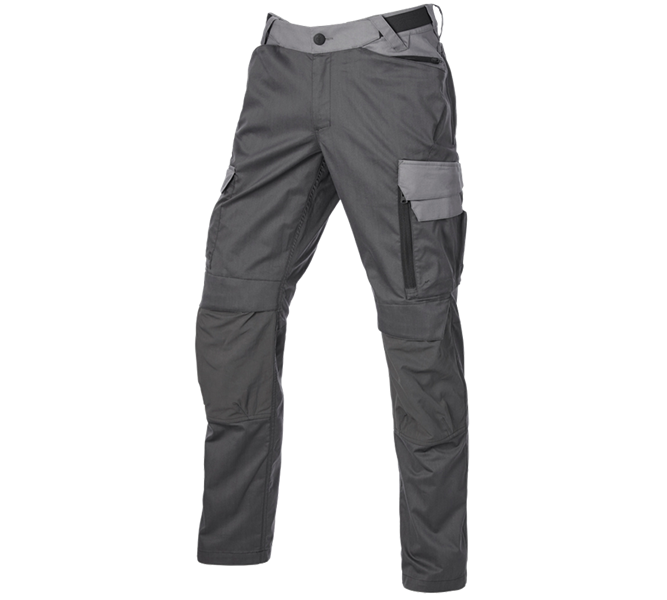 Hoofdaanzicht, e.s.trail, Werkbroek e.s.trail pure, carbongrijs/bazaltgrijs