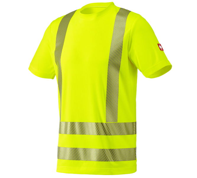 Hoofdaanzicht, Veiligheidskleding, e.s. Functionele veiligheids-T-shirt, signaalgeel