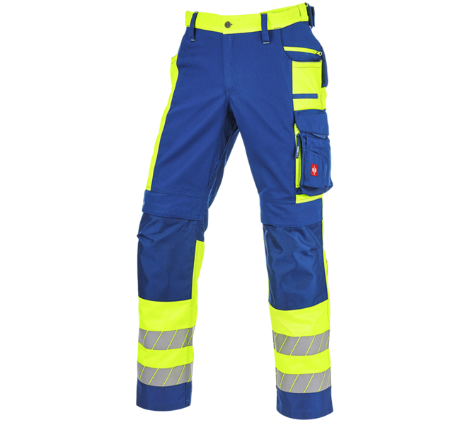 Hoofdaanzicht, Werkbroeken, Veiligheidswerkbroek e.s.motion 24/7, korenblauw/signaalgeel