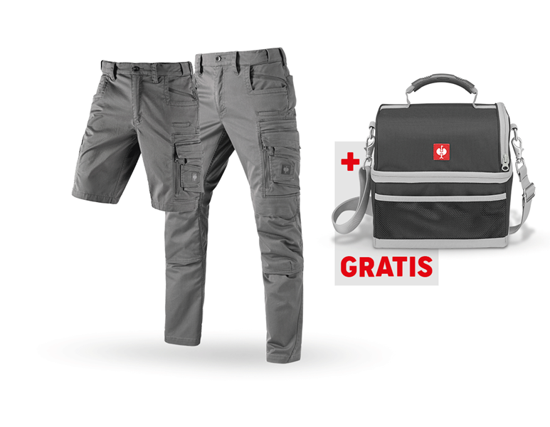 Hoofdaanzicht, Zoeken, SET: Werkbroek + Short e.s.motion ten, graniet