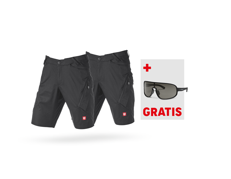 Hoofdaanzicht, Koopjes, 2x Multipocketshort e.s.ambition, zwart