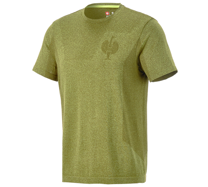 Hoofdaanzicht, e.s.trail, T-Shirt seamless  e.s.trail, jeneverbesgroen melange