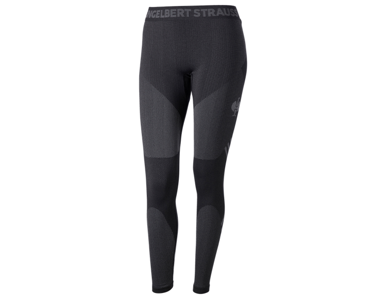 Hoofdaanzicht, Nieuwe, Functionele longpants e.s.trail seamless-warm,dame, zwart/bazaltgrijs