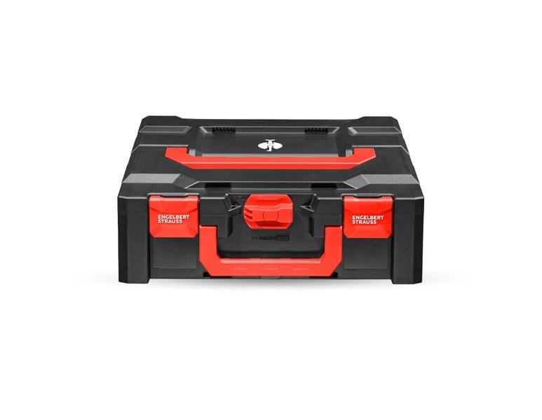 Hoofdaanzicht, Zonder uitrusting, STRAUSSbox 145 midi+, zwart/rood