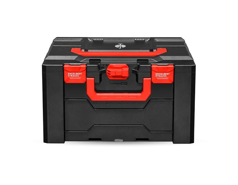 Hoofdaanzicht, Zonder uitrusting, STRAUSSbox 280 large, zwart/rood