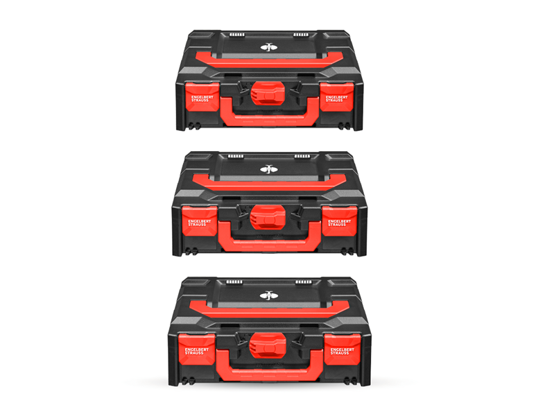 Hoofdaanzicht, Gereedschap, 2+1 STRAUSSbox 118 midi, zwart/rood