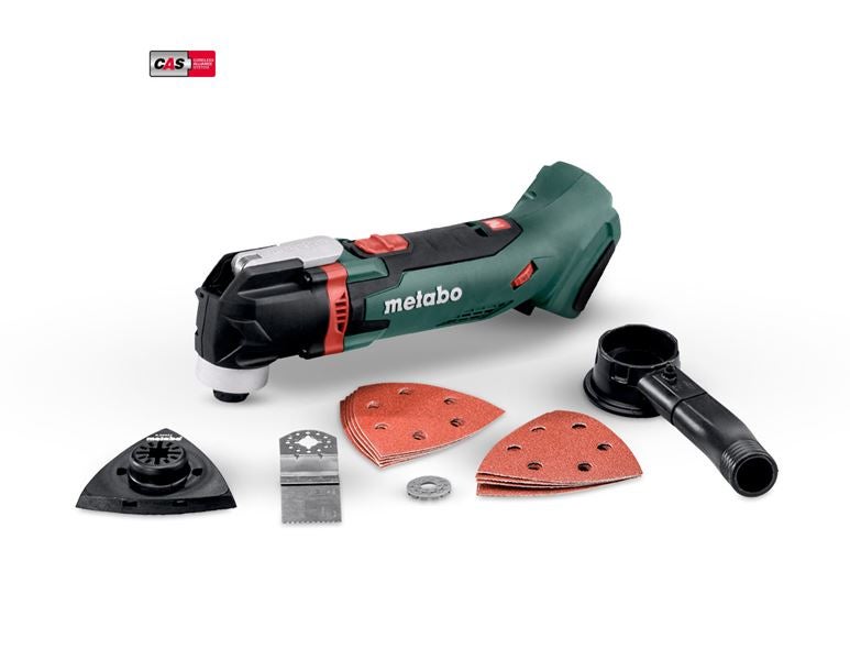 Hoofdaanzicht, Gereedschap, Metabo 18,0 V accu-multitool MT in metaBox 145 L