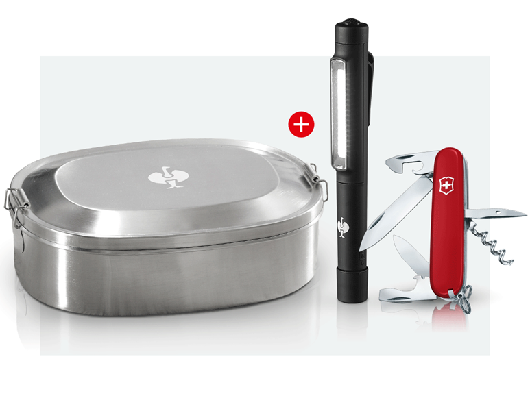Hoofdaanzicht, Gereedschap, Victorinox geschenkset II