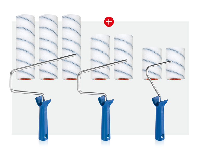 Hoofdaanzicht, Kwasten | Rollen, Polyamideroller allround set