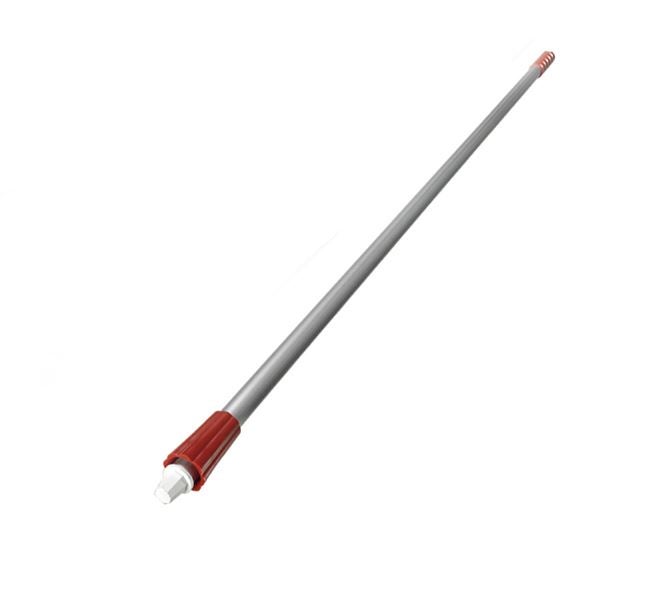 Hoofdaanzicht, Bezems | Borstels | Schrobbers, Aluminium steel, rood