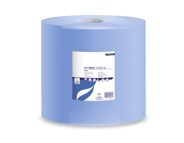 Hoofdaanzicht, Bedrijfsuitrusting, Poetspapierrol "Blue 3", 1000 vel