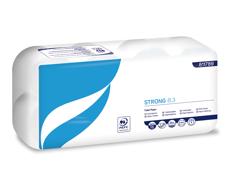 Hoofdaanzicht, Nieuwe, 3-laags toiletpapier, 72 rollen