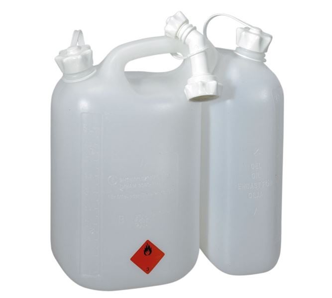 Hoofdaanzicht, Reservoirs, Dubbele jerrycan