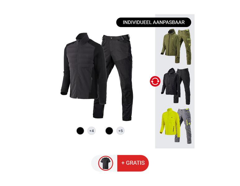 HERENSET: Broek + Jack + T-Shirt e.s.trail
