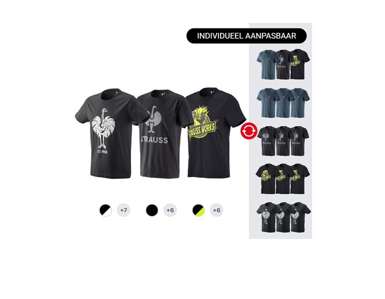 HERENSET: 3x e.s. T-shirt