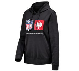 Showcase, NFL Hoodie cotton, ladies, zwart