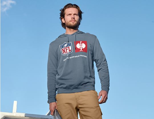 Aanzicht 2, NFL Hoodie cotton, oxideblauw
