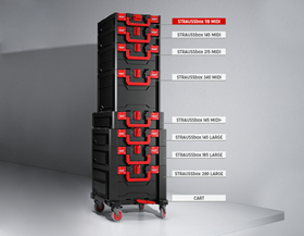 Aanzicht, STRAUSSbox tool insert 18 vakken midi 118