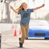 Aanzicht 3, T-shirt e.s.​iconic works, kinder­en, oxideblauw