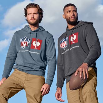 Aanzicht 3, NFL Hoodie cotton, oxideblauw
