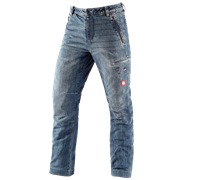 Hoofdaanzicht, e.s. bosbouwjeans met snij­bescherming, stonewashed