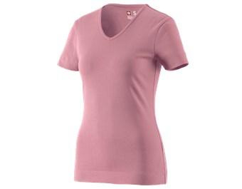 e.s. T-Shirt cotton V-Neck, dames