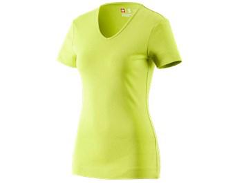 e.s. T-Shirt cotton V-Neck, dames