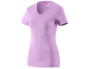 e.s. T-Shirt cotton V-Neck, dames