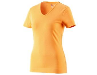 e.s. T-Shirt cotton V-Neck, dames