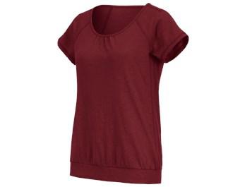e.s. T-Shirt cotton slub, dames
