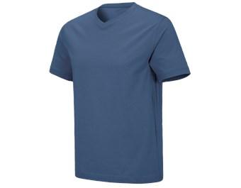 e.s. T-shirt cotton stretch V-Neck