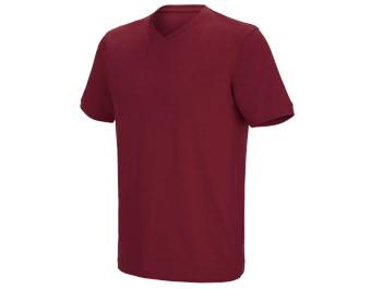 e.s. T-shirt cotton stretch V-Neck