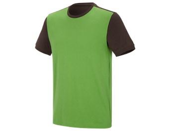 e.s. T-shirt cotton stretch bicolor