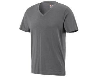e.s. T-Shirt cotton slub V-Neck