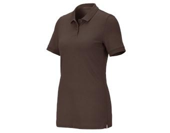 e.s. Pique-Polo cotton stretch, dames