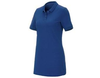 e.s. Pique-Polo cotton stretch, dames, long fit