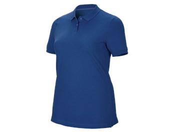 e.s. Pique-Polo cotton stretch, dames, plus fit