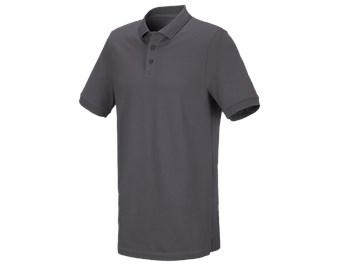 e.s. Piqué-Polo cotton stretch, long fit