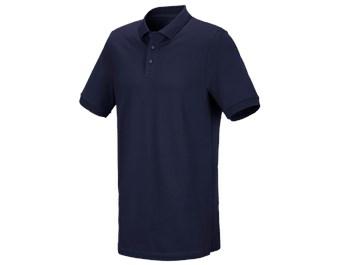 e.s. Piqué-Polo cotton stretch, long fit