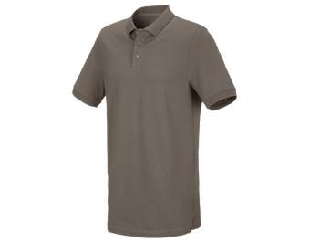 e.s. Piqué-Polo cotton stretch, long fit