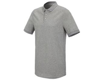 e.s. Piqué-Polo cotton stretch, long fit