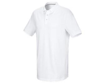 e.s. Piqué-Polo cotton stretch, long fit