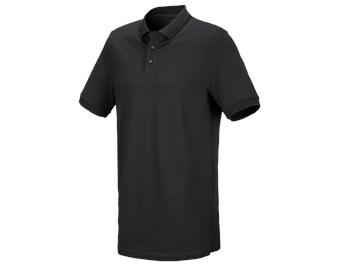 e.s. Piqué-Polo cotton stretch, long fit