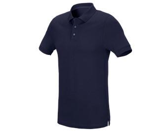 e.s. Pique-Polo cotton stretch, slim fit