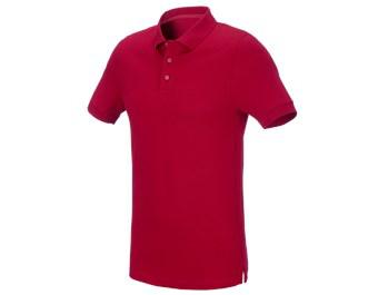 e.s. Pique-Polo cotton stretch, slim fit